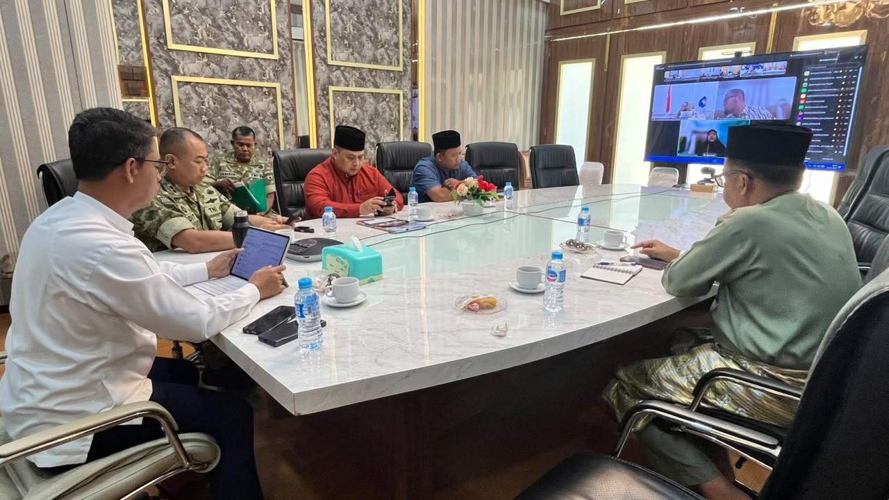 Bupati Karimun Ikuti Rapat Koordinasi Nasional Penyediaan Lahan untuk Koperasi Desa/Kelurahan Merah Putih