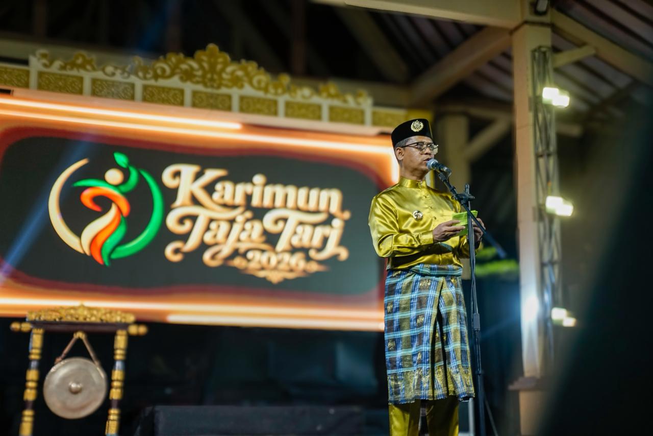 Bupati Ing. H. Iskandarsyah Tutup Taja Tari 2026, Tegaskan Budaya sebagai Fondasi Pembangunan Karimun